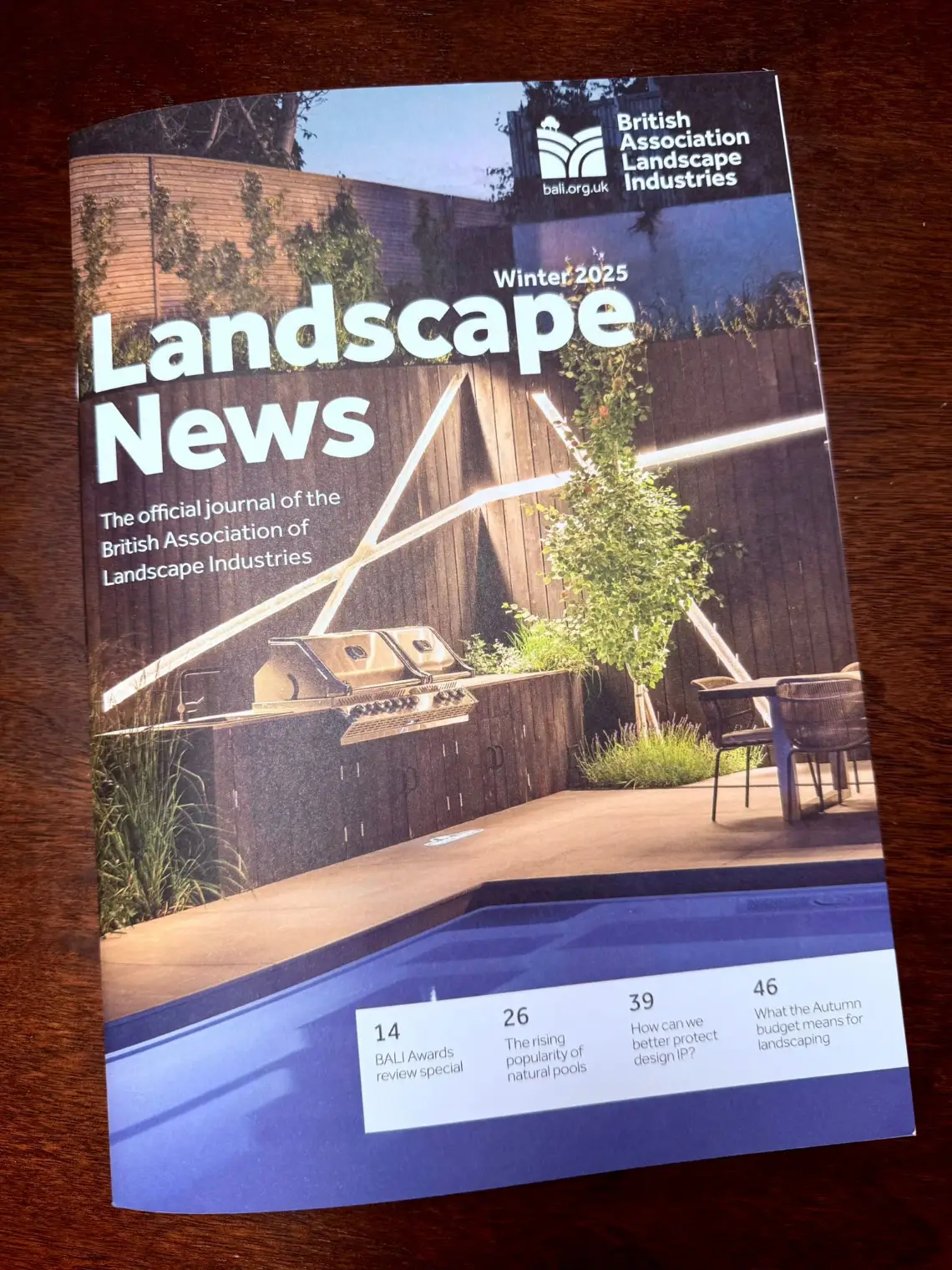 Front Cover of Landscape News Winter 2025