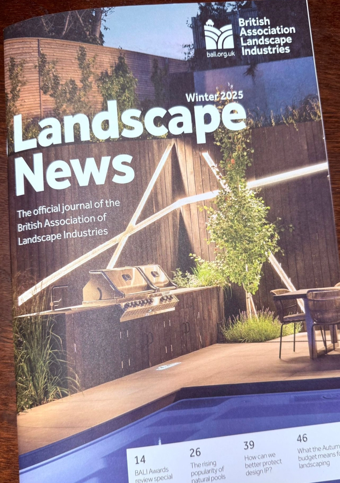 Front Cover of Landscape News Winter 2025