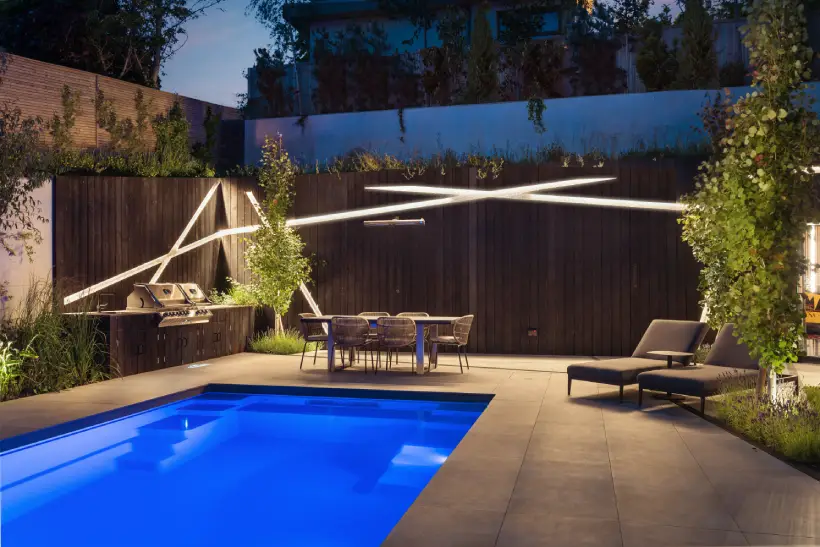 swimming pool garden design, awarded with BALI Landscaping Award