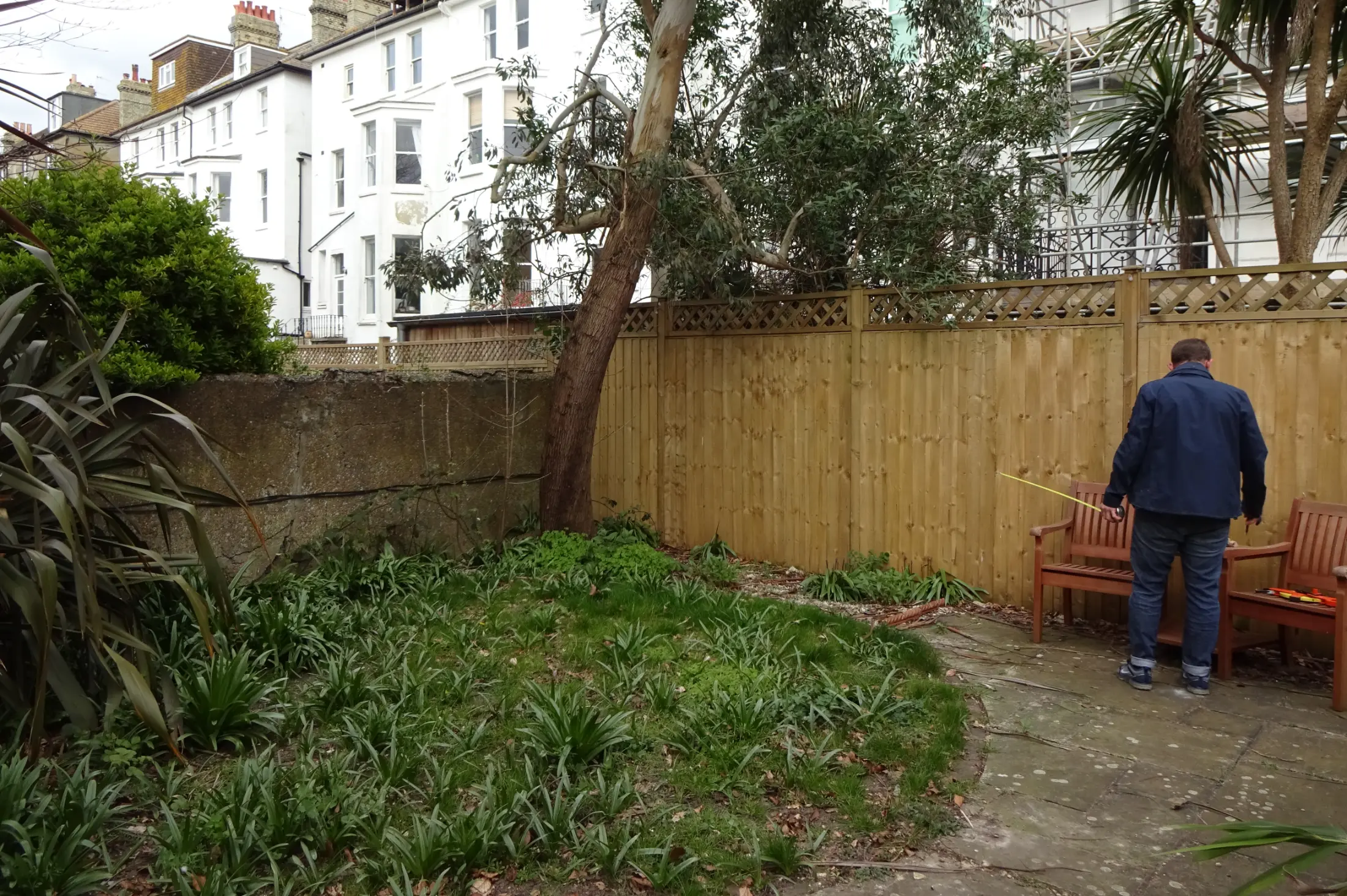 Garden before image