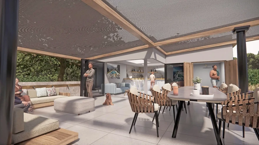 Chic Poolside Room garden image 2