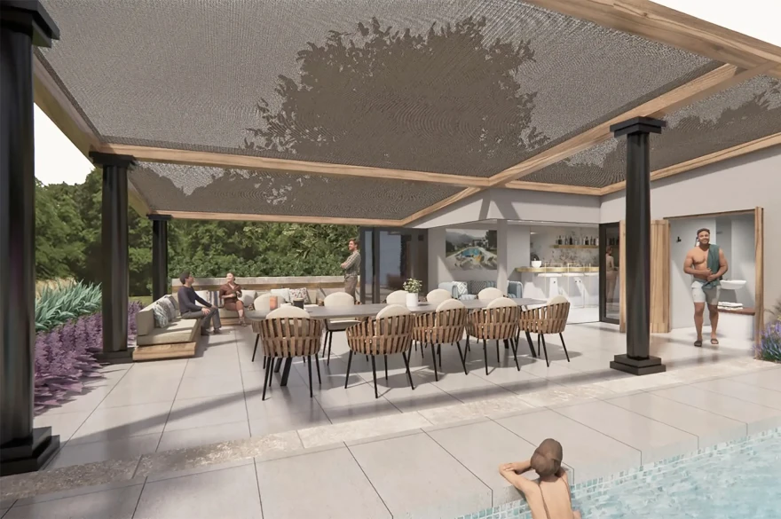 Chic Poolside Room garden image 1